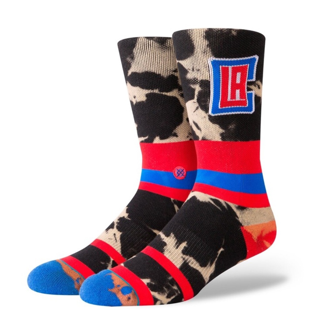 Stance Los Angeles Clippers Acid Wash Crew Socks - Picture 1 of 5